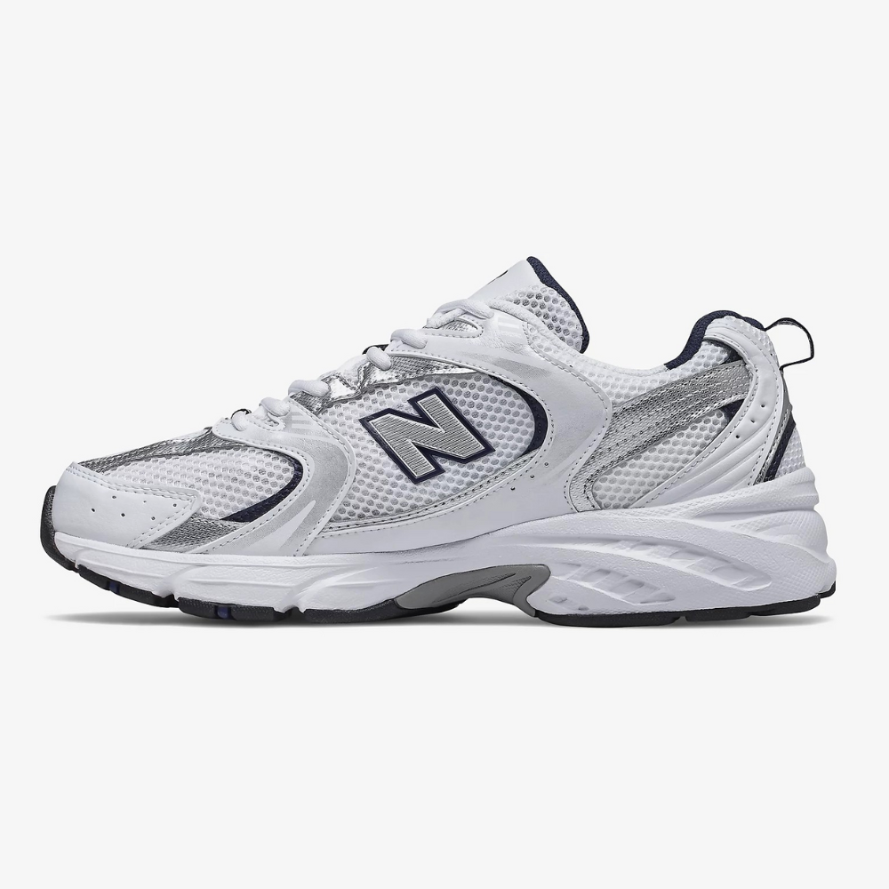 NB 530 - White With Natural Indigo