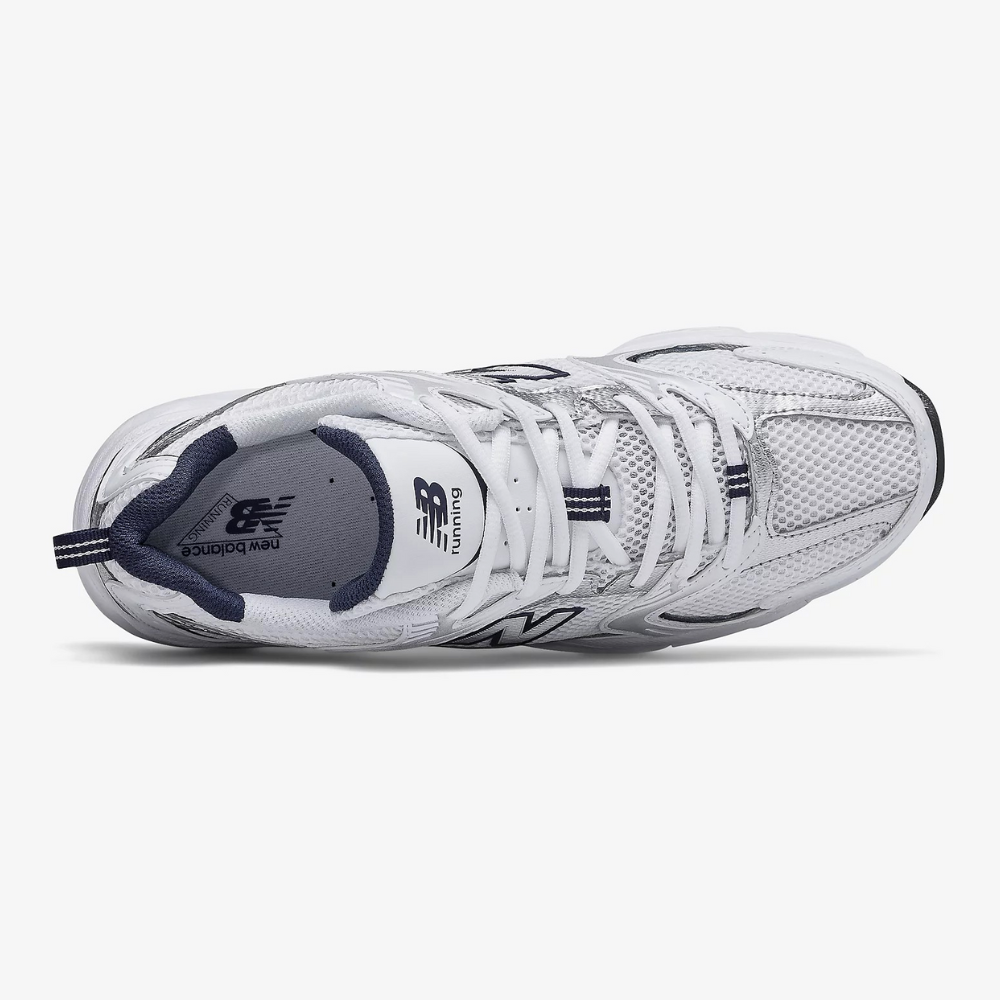 NB 530 - White With Natural Indigo